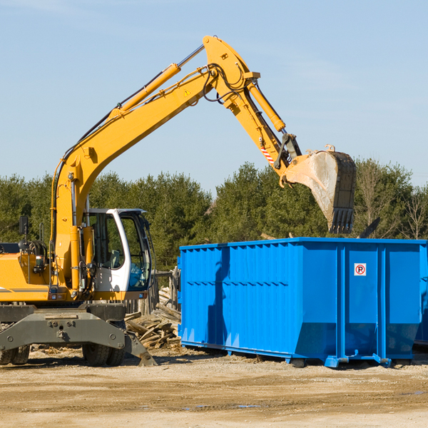 can i choose the location where the residential dumpster will be placed in Farmington